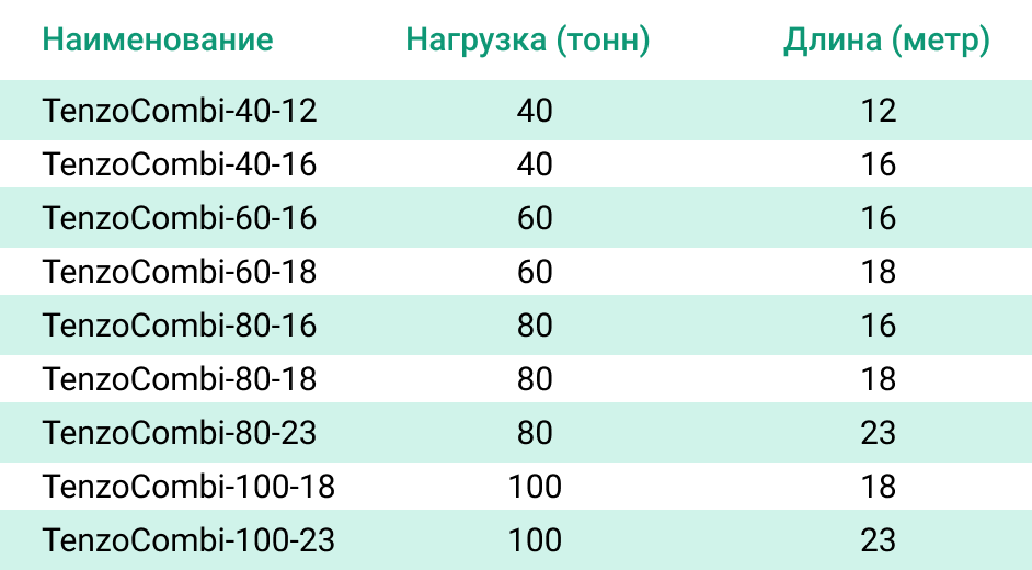 Модельный ряд автовесов «TenzoCombi» Модельный ряд автовесов «TenzoCombi»
